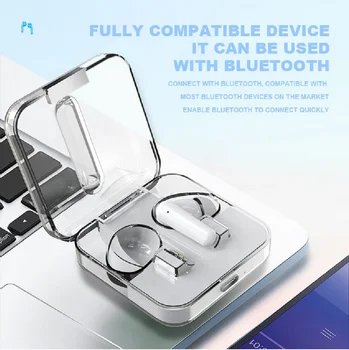 Безжични слушалки TWS Bluetooth 5.3 + EDR Слушалки S168 HD Sound стерео слушалки зарядно устройство