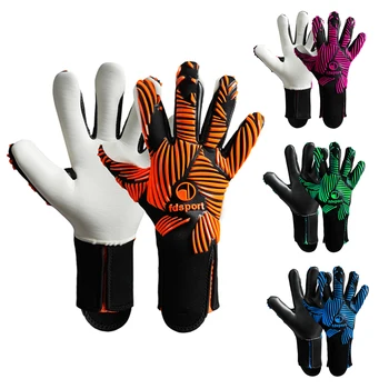 4 мм Латекс вратарские ръкавици, с високо качество, футболни Мъжки, дамски ръкавици, футболни нескользящие вратарские ръкавици за мачове по футбол
