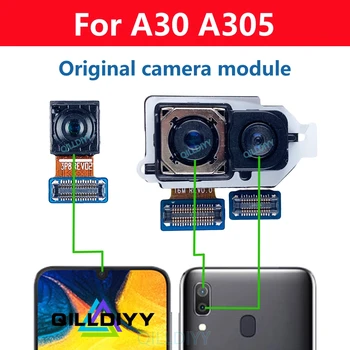 Оригиналната Задна Предна Камера За Samsung Galaxy A30 A305 A305F, Обърната Назад, Модул Камера за Селфи с Обратна Страна, Гъвкав Кабел, резервни Части