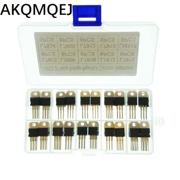 60ШТ Обикновено използвана кутия за проби транзистори с директно въвеждане на L7805cv m317t трехполюсный регулатор регулируем захранващ блок