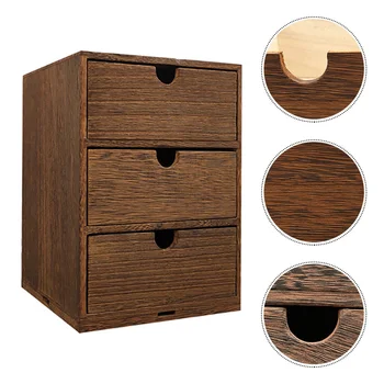 Дървена кутия за съхранение, прибиращ полк, многослоен органайзер, чекмеджетата на бюрото, тоалетка, ретро-скоростна??????? Картотечные шкафове