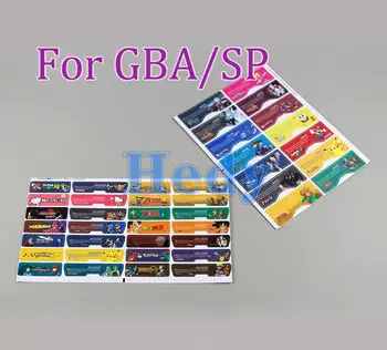 смяна на 2 комплекти За Nintend Gameboy Advance GBA Label Sticker Индивидуален Дизайн За Задната част на Конзолата за GBA SP Цветни Стикери