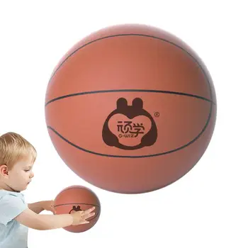 Детски баскетбол Детски безшумен Баскетбол Преносим детски тренировъчен топка за похлопывания топката за спорт на закрито Подарък за рожден Ден за деца
