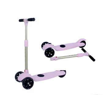 3 колела сгъваем лесен за употреба от висок клас детски електрически скутер за момичета и момчета на открито