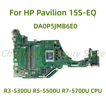 Подходящ за дънната платка на лаптоп HP Pavilion 15S-EQ DA0P5JMB6E0 с процесор R3-5300U R5-5500U ах италиански хляб! r7-5700U 100% Тестван Пълно работно време
