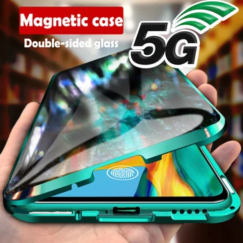 Калъф За Телефон Samsung Galaxy S23 FE S23 Ultra S23 Плюс Калъф За телефон с Магнитно Мек Покрив на 360 °, с Двустранен Капак От Закалено Стъкло, Седалките