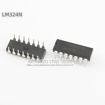 10 бр./лот съдържание на пакета LM324N LM324 DIP-14 Оригинален четырехканальный оперативен усилвател с чип