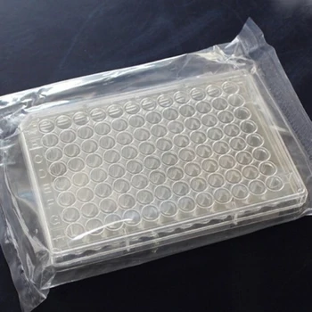 5 бр./лот Лабораторен анализ, за еднократна употреба пластмасови петриеви Панички от полистирол, 96 клетки, стерилни, диаметър 6,8 мм