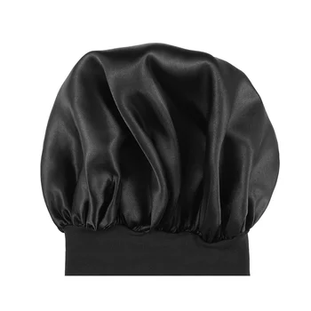 Спална шапчица с широки страници, черна шапка с широка периферия висока еластичност за възрастни мъже