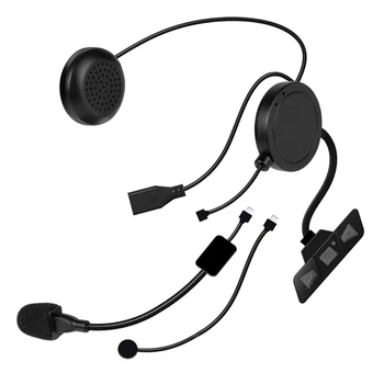 Безжична слушалка Bluetooth 5.2 Слушалки за каране на мотоциклет Безжичен стереомузыкальный плейър 
