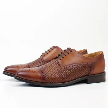 Нови мъжки кожени обувки chaussures homme luxe марка herren buisnisschuhe 2023