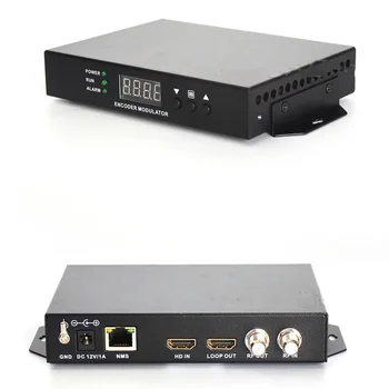 Безплатна доставка SKD2018 1080P HDMI към ATSC енкодер модулатор Цифрова ТЕЛЕВИЗИЯ Главоболие QAM Радиочестотни модулатор, ISDB-T модулатор