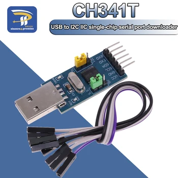 Модул CH341T 2 в 1 3,3 5 В USB към I2C IIC USB към UART TTL едно-чип зареждане на серийния порт