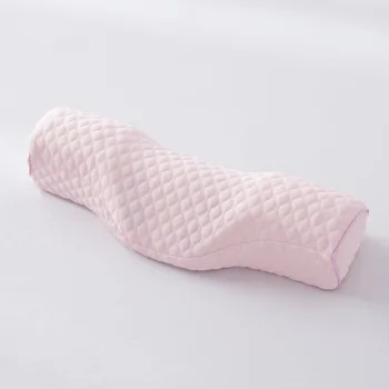 Памучен възглавница за шийния отдел на гръбначния стълб с ефект на паметта с бавен отскок, поддържащи обратна дъга, възглавница за вытяжения сън, мини-възглавница за врата