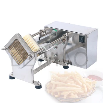Електрически търговска машина за чипс, машина за рязане на Пържени картофи, Овощерезка за рязане на плодове от неръждаема стомана