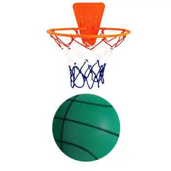 Безшумен баскетболна топка Размер на 7, тренировъчен топка за тихи топката, мек баскетболна топка от стиропор с висока плътност, тъпо баскетболна топка за деца и юноши