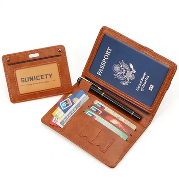 Анти-кражба четка, мултифункционален хранилище на притежателя вакцинной карта, чанта за паспорт, калъф за паспорт, калъф за паспорт