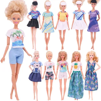 Модно Рокля Barbies, Плажна Спортни Дрехи, Поли, Ежедневни Облекла, Дрехи За Кукли Barbies и BJD, Аксесоари За Кукли, Играчки За Момичета