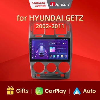 Junsun V1 AI Voice Безжичен CarPlay Android Авторадио за Hyundai Getz 2002-2011 4G Автомобилен Мултимедиен GPS 2din авторадио