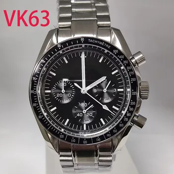 Корпус VK63 хронограф Кварцов часовник Мъжки часовник от неръждаема стомана Спортни часовника 40 мм