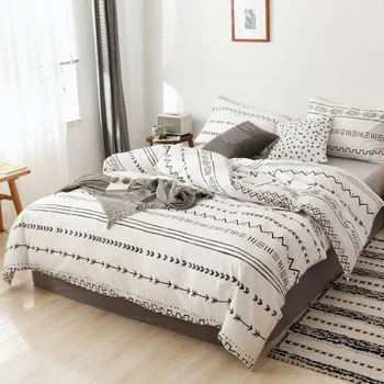 Комплект спално бельо от домашен текстил, комплекти пододеяльников с принтом, завивки, калъфки за възглавници