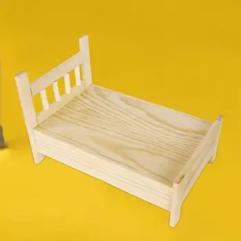 Куклена къща, миниатюрни легло, мини-модел на мебели в мащаб 1/12, детайли за кукли BJD