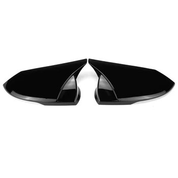 Колата M Style Лъскав Черен Капак Огледала за обратно виждане Наслагване на Рамки Капачки на Страничните Огледала за Задно виждане за Hyundai Elantra 2021 2022