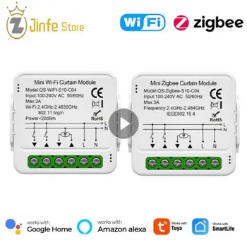 Sasha WiFi Zigbee Smart Curtain Switch Модул Smart Life Приложение За Преобръщане На Пердета Електрически Двигател Щори Работи С Алекса Google Home