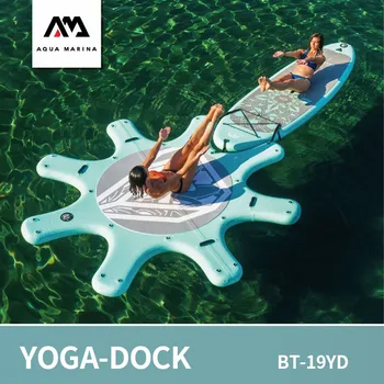 Дъска за Sup за практикуване на йога AQUA MARINA, дъска за сърф DHYANA Yoga, дъска за гребане, платформа за практикуване на водни йога 290 см