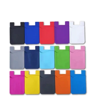 2 елемента Силиконов заден джоб за мобилен телефон, 8 цвята, женски мъжки калъф за карти, мека еластична нескользящая пръчка за мобилен телефон, лигав държач за карти