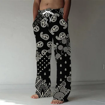 2023 Модни Нови Ежедневни Дишащи Панталони Harun Мъжки S-3XL Плюс Размера на Преките Панталони Мъжки / Дамски Панталони Harajuku стил хип-хоп