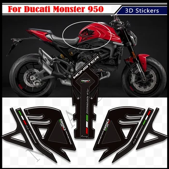 3D Мотоциклетът Стикер За Ducati Monster 950 Аксесоари Стикери Комплект За Подаване на Газ, Течно гориво, Наколенника, Облицовка На Резервоара Дръжки