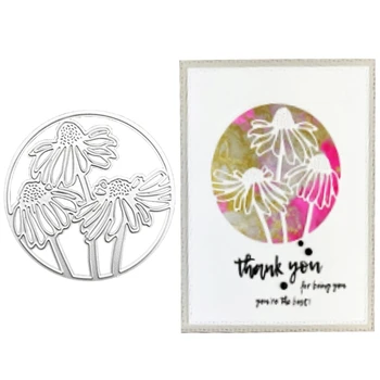 Метални печати за шаблон с отпечатан във формата на цвете Лотос за направата на картички, направи си САМ Dropship