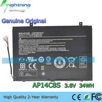 Нов Истински Оригинална Батерия за Лаптоп AP14C8S 3,8 V 27Wh Acer Aspire Switch 11 SW5-111 SW5-171-325N 1ICP4/58/102-3