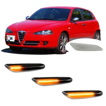 Подходяща за Alfa Romeo 147 937 2005 2006 2007 2008 2009 2010 Динамичен led индикатор, повторител странично габаритного на сигнала
