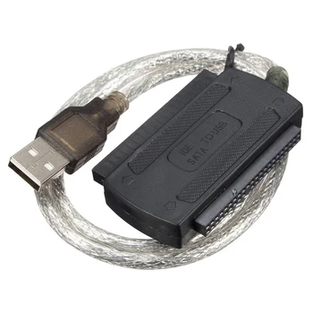 Кабел конвертор USB 2.0 от щепсела към IDE SATA кабел-адаптер за твърд диск за КОМПЮТРИ, на 2.5 