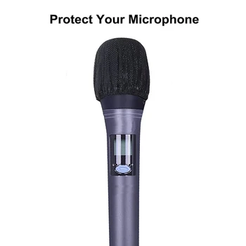 120ШТ Еднократна калъф за микрофон Нетъкан калъф за микрофон Прахоустойчив калъф за микрофон Лесна инсталация, Лесна употреба