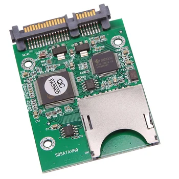 1 бр. висококачествена карта на адаптера за твърдия диск, SD-SATA Интерфейс SD-карта SATA Карта на твърдия диск