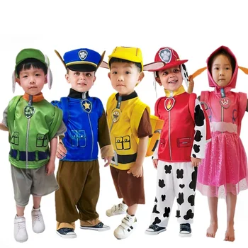 Детска карнавальная дрехи, детски Маршал Чейс, Скай Райдър, cosplay, костюм за момичета на парти за Хелоуин, Ролева игра, премяна от 3 до 10 години