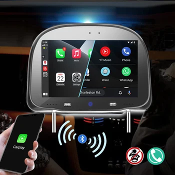 Универсален екран на задния останалите главата на автомобила ® Hd Smart Screen Carplay Мобилен телефон Cast Screen Безжичен Carplay Android Auto