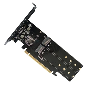 Новата карта адаптер, Pcie M2 Pcie X16 с 4 Порта M2 NVME M Key SSD Конвертор M. 2 PCI Express X16 Адаптер RAID Карта за Разширяване на