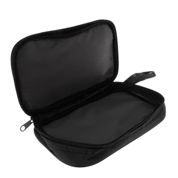 Черна чанта за мултицет Таблицата 20X12X4cm Здрав водоустойчив Ударопрочная Мека чанта за мултицет Калъф за съхранение