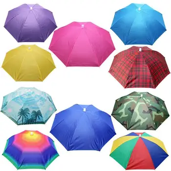 Преносим шапка-чадър от дъжд, Сгъваема сенника Pesca, Водоустойчив прическа за къмпинг, риболов, Плажни шапки, Аксесоар