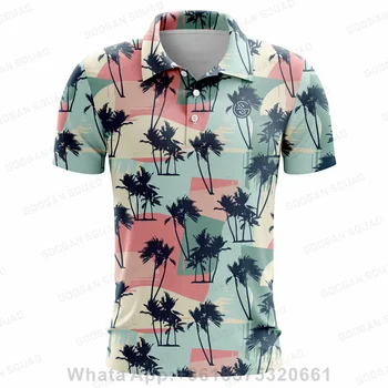 Мъжка риза с къси ръкави Googan Squad за спорт на открито, тениска поло, голям размер с къс ръкав, облекла за риболов, голф, бързо съхнещи ежедневни блузи
