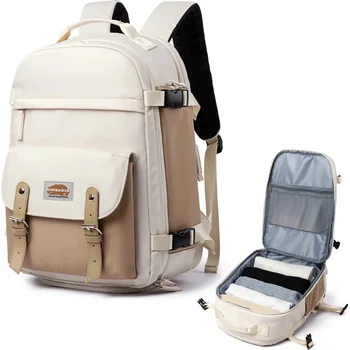 Пътен раница за жени, водоустойчиви дамски чанти за ръчен багаж в самолет, с отделение за лаптоп, необходими за пътуване в самолет
