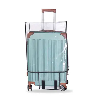 Прозрачен Калъф за съхранение на багаж от PVC, Водоустойчиви Калъфи за съхранение на багаж, Прахоустойчив протектор за пътуване, Калъфи за куфари, Аксесоари за пътуване