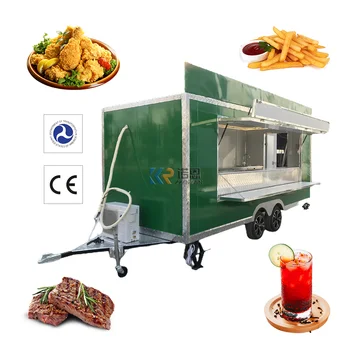Пътуваща кухня Концесия Количка с ремарке за пица и барбекю за бързо хранене, напълно оборудвана переделанная количка за приготвяне на сладолед за продажба в САЩ