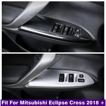 Притежателят на вътрешната дръжката на вратата, бутон стеклоподъемника, панел за превключване, декорация, Аксесоари от ABS, подходящи за Mitsubishi Eclipse Cross 2018 - 2021