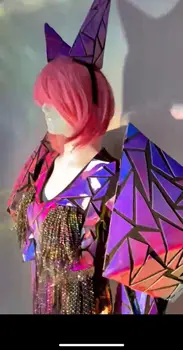 Луксозен костюм на певицата за cosplay в стил ар нуво е за партита Future party Stage Performance Costume