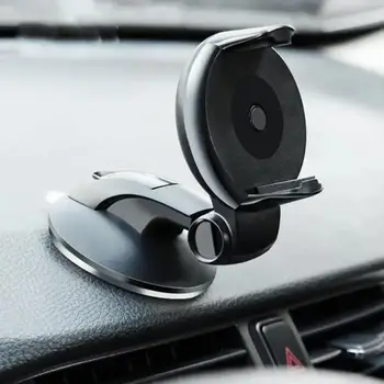 Универсална кола за телефон, щипка за телефон със завъртане на 360 градуса, стойка за телефон на арматурното табло на автомобила и ветровом стъкло, скоба за автомобилна навигация